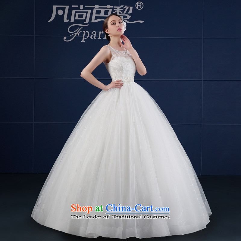 Wedding dress 2015 new spring and summer Korean large minimalist align to Sau San shoulders bride wedding, white S, where shoulder field yet and Lai (FSUNPARES) , , , shopping on the Internet