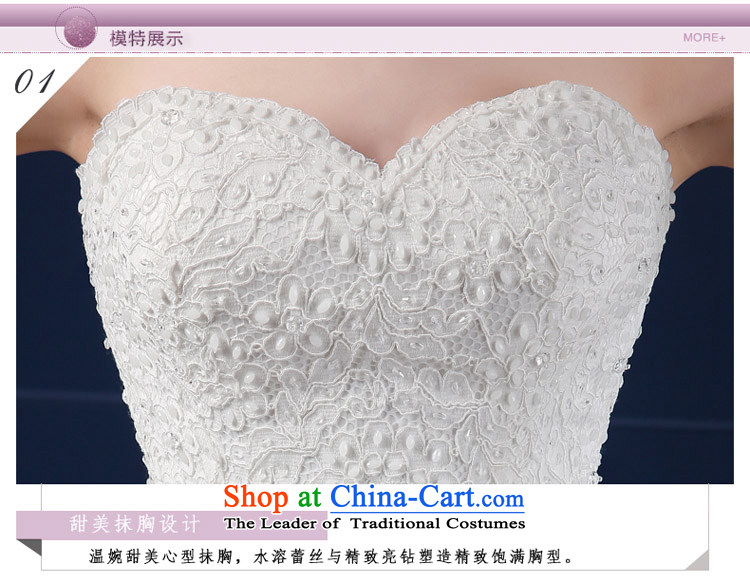 Wedding dress 2015 new spring and summer Korean large wiping the chest simple drill to align graphics Sau San thin bride wedding pictures, XXL white summer price, brand platters! The elections are supplied in the national character of distribution, so action, buy now enjoy more preferential! As soon as possible.