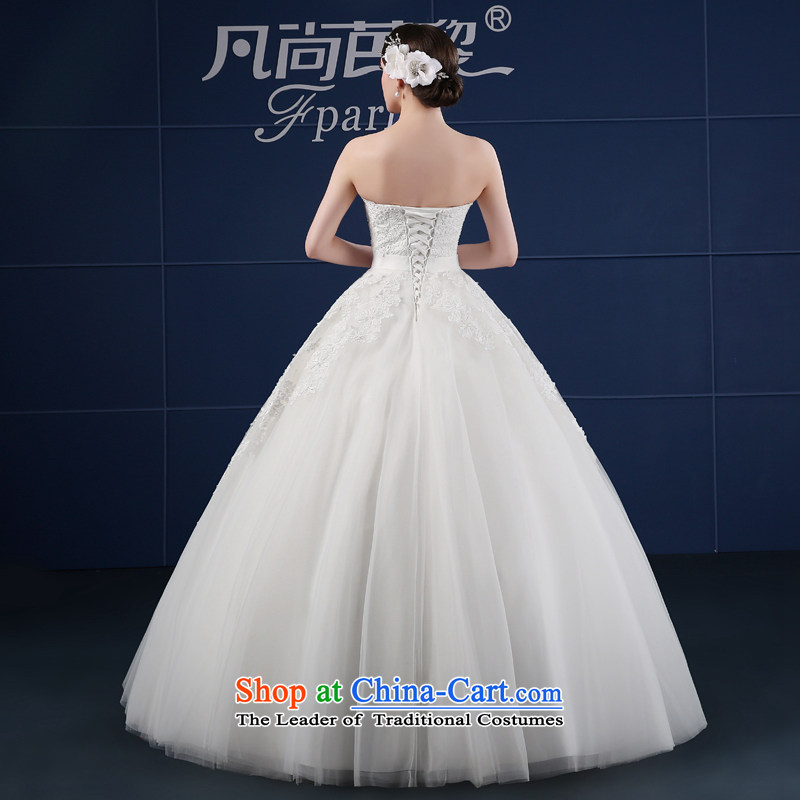 Wedding dress 2015 new spring and summer Korean large wiping the chest simple drill to align graphics Sau San thin bride wedding summer XXL, where there and White Lai (FSUNPARES) , , , shopping on the Internet