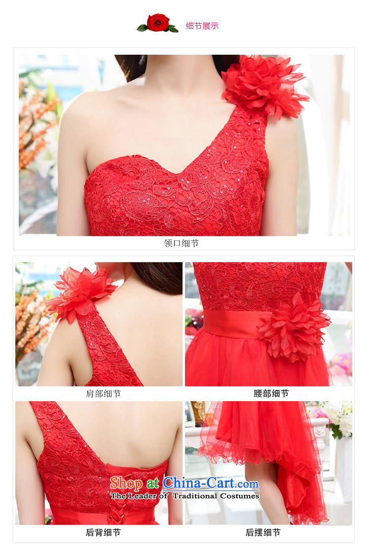 Uyuk C.O.D. 2015 new stylish wedding services women shoulder a drink lace gauze bon bon long tail skirt dress dresses red XL Photo, prices, brand platters! The elections are supplied in the national character of distribution, so action, buy now enjoy more preferential! As soon as possible.