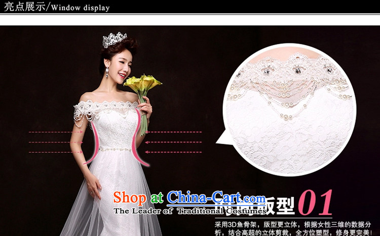 7 Color 7 tone Korean Word 2015 new shoulder for wiping the chest tail lace align to Sau San crowsfoot code wedding dresses H072 white S picture, prices, brand platters! The elections are supplied in the national character of distribution, so action, buy now enjoy more preferential! As soon as possible.