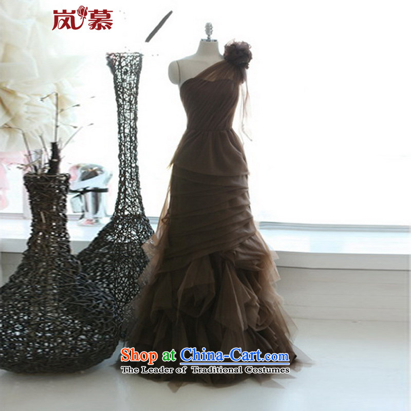 The sponsors of the 2015 New LAURELMARY, Korean fashion shoulder evening dresses ball dress other colors please contact customer service?L