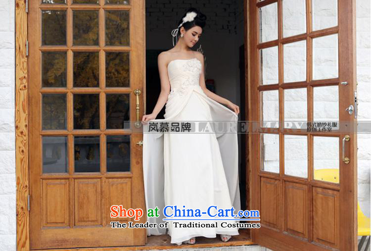  In the new LAURELMARY Korean bridal dresses new wedding dresses, wipe the chest little flowers nail pearl dress banquet at night pink L(B=90/W=74) clothing picture, prices, brand platters! The elections are supplied in the national character of distribution, so action, buy now enjoy more preferential! As soon as possible.