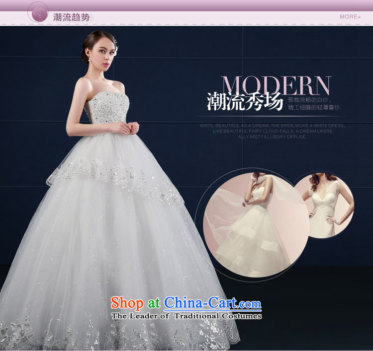 Wedding dress 2015 new spring and summer Korea version of large numbers of the funds from the chest and lace drill bride wedding summer Sau San white S picture, prices, brand platters! The elections are supplied in the national character of distribution, so action, buy now enjoy more preferential! As soon as possible.