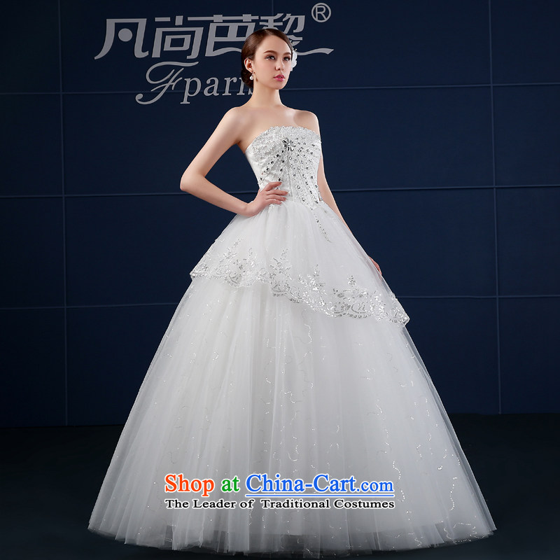 Where Is Barbara Lai wedding dresses 2015 new spring and summer Korean large drill chest to Sau San anointed bride wedding summer White XL, where there is Barbara Lai (FSUNPARES) , , , shopping on the Internet