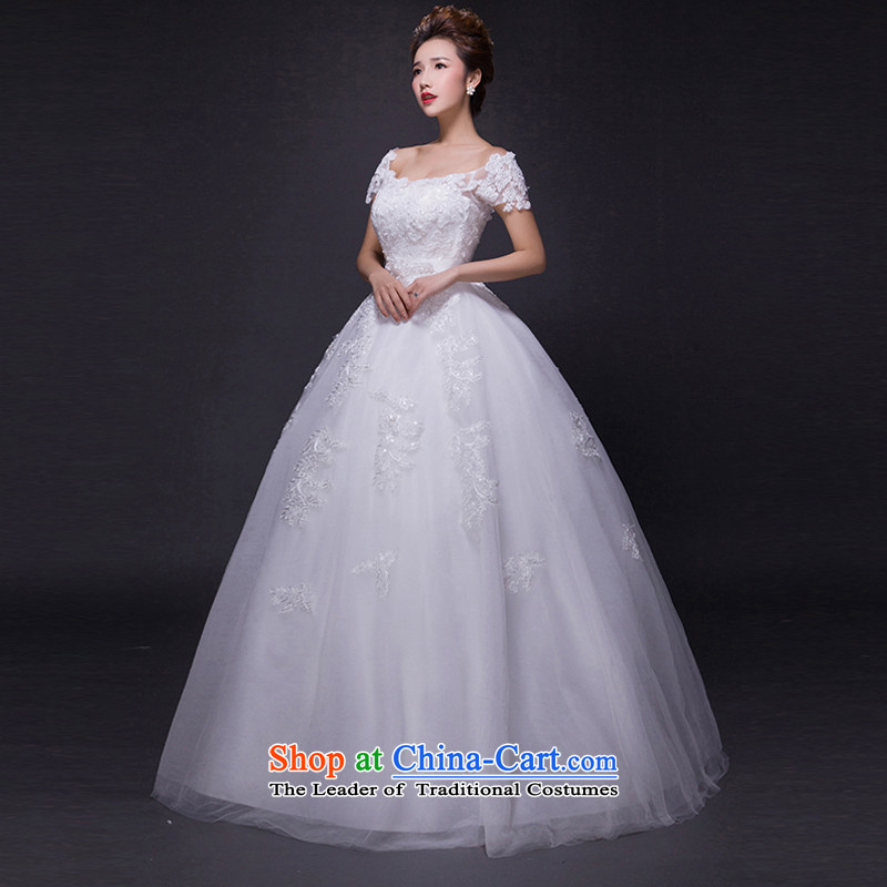 Hei Kaki wedding dresses 2015 new autumn and winter noble trendy first field shoulder lace bon bon petticoats align to bind with wedding JX15 ivory XS, Hei Kaki shopping on the Internet has been pressed.
