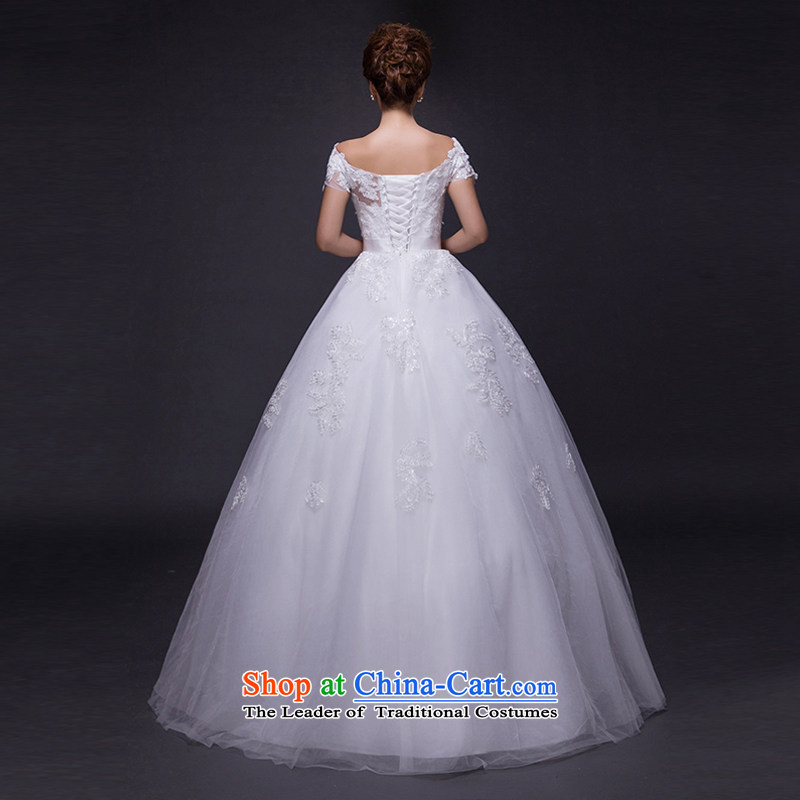 Hei Kaki wedding dresses 2015 new autumn and winter noble trendy first field shoulder lace bon bon petticoats align to bind with wedding JX15 ivory XS, Hei Kaki shopping on the Internet has been pressed.