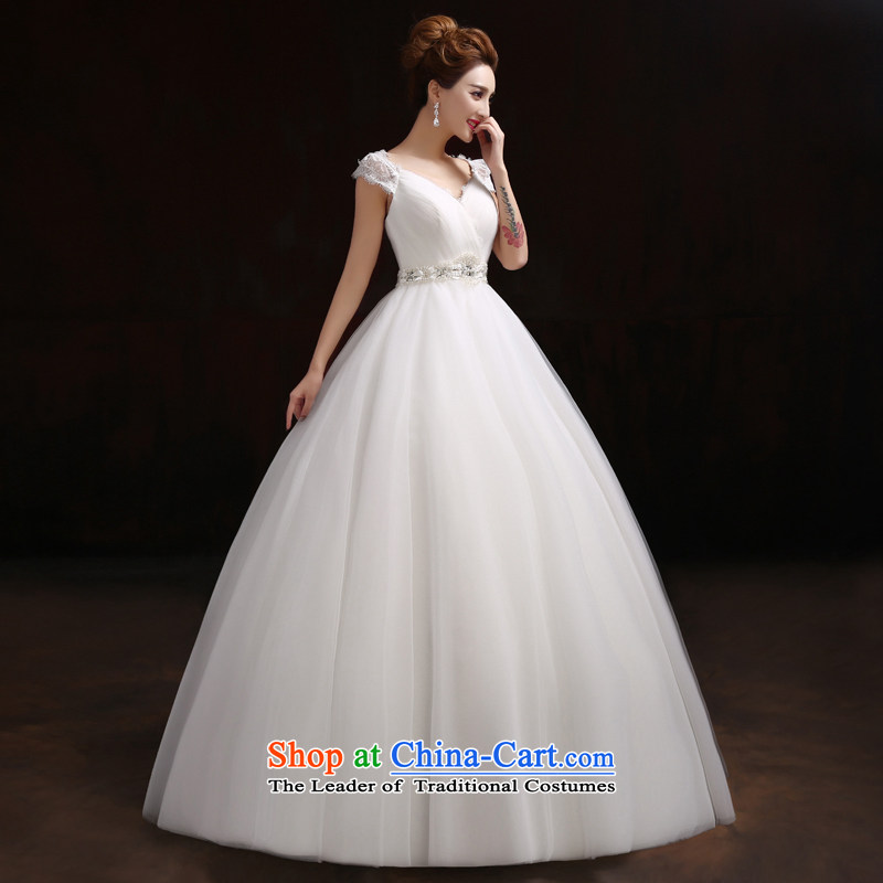 Pure Love bamboo yarn yarn wedding dresses 2015 Spring New Asian layout to customize your shoulders dual video thin word bride shoulder wedding lace bride back wedding XXL, white plain love bamboo yarn , , , shopping on the Internet