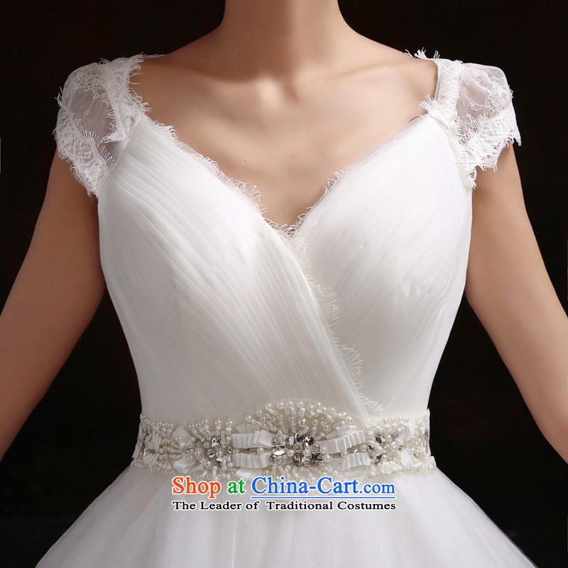Pure Love bamboo yarn yarn wedding dresses 2015 Spring New Asian layout to customize your shoulders dual video thin word bride shoulder wedding lace bride back wedding XXL, white plain love bamboo yarn , , , shopping on the Internet