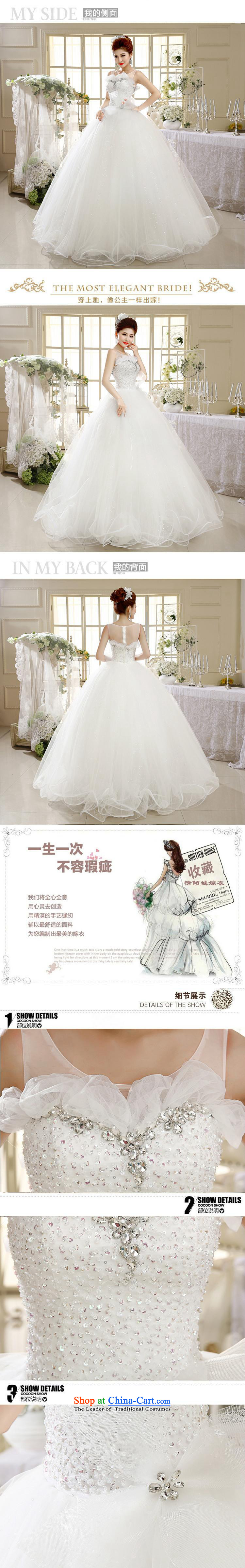 2015 new wedding a field to align the shoulder princess bon bon skirt marriages white wedding HS1006 white L picture, prices, brand platters! The elections are supplied in the national character of distribution, so action, buy now enjoy more preferential! As soon as possible.