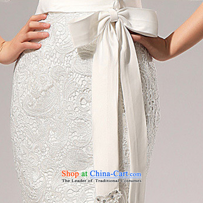 2015 New New sexy small in spring and summer crowsfoot/lace tail wedding HS72 White XL, Charlene Choi spirit has been pressed shopping on the Internet