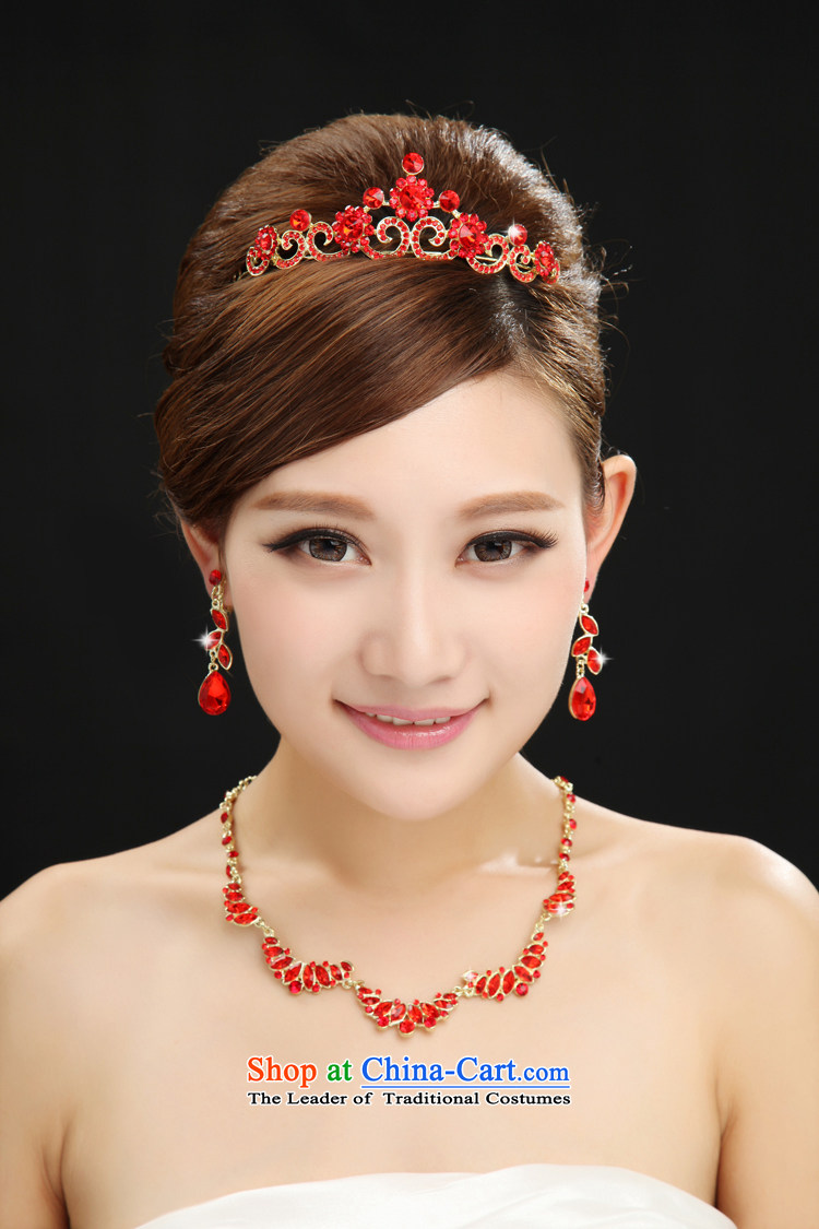 7 7 color tone bride Head Ornaments kits wedding accessories red water drilling wedding dress clothing accessories for toasting champagne SP001 crown + necklace + ear fall arrest are code picture, prices, brand platters! The elections are supplied in the national character of distribution, so action, buy now enjoy more preferential! As soon as possible.