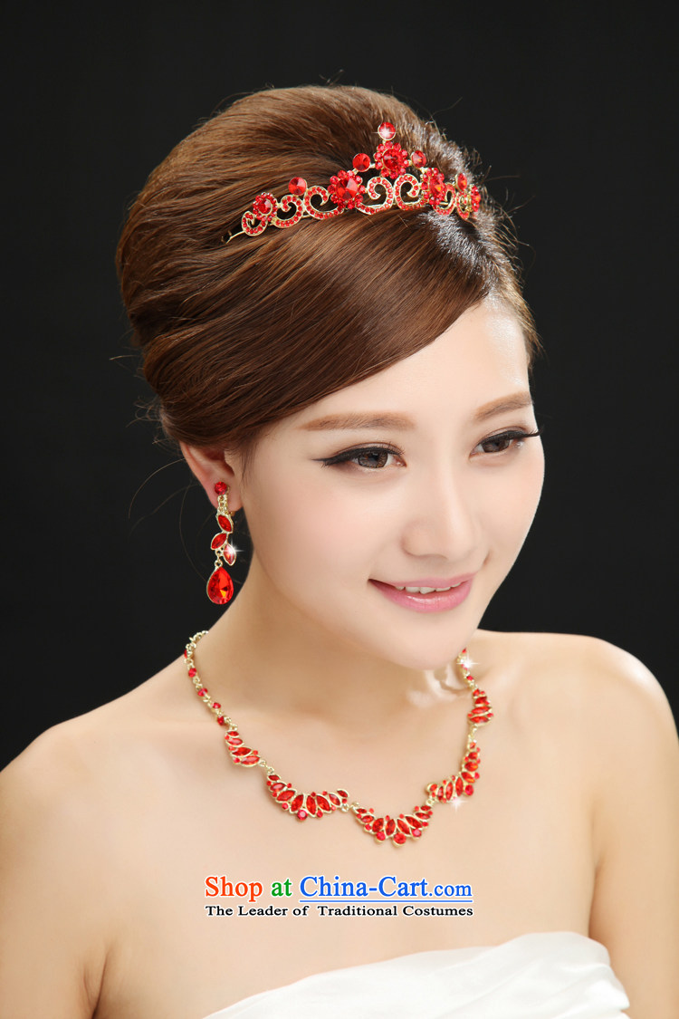 7 7 color tone bride Head Ornaments kits wedding accessories red water drilling wedding dress clothing accessories for toasting champagne SP001 crown + necklace + ear fall arrest are code picture, prices, brand platters! The elections are supplied in the national character of distribution, so action, buy now enjoy more preferential! As soon as possible.