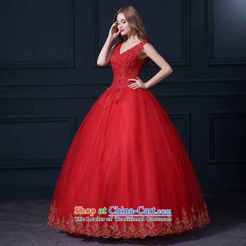 Taylor Martin 2015 Red Wedding Korean modern large bride lace alignment marry wedding shoulders wedding bon bon skirt red (buy gift of three kit), L (TAILEMARTIN Martin Taylor) , , , shopping on the Internet