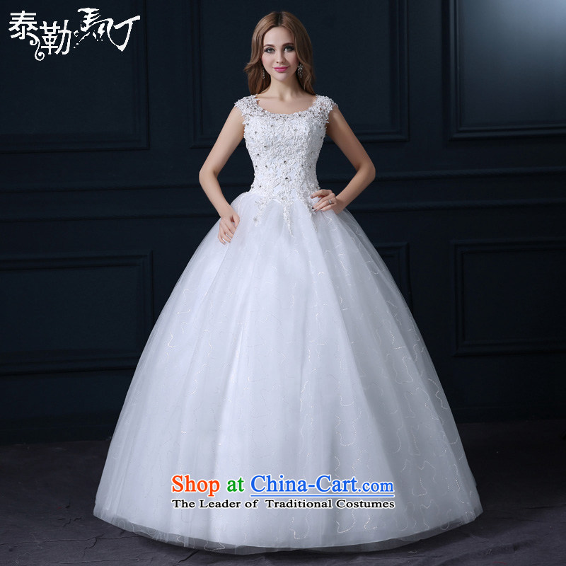 Taylor Martin 2015 bride wedding spring and summer new Korean fashion lace Sau San large white code field to align the shoulder wedding white _buy gift of three piece_ S