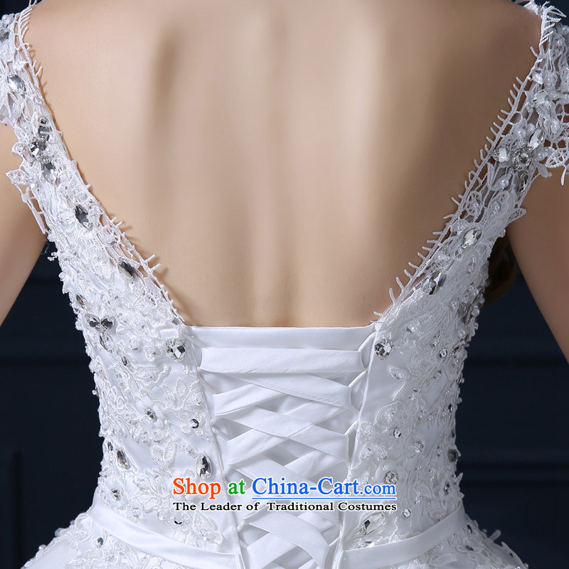 Taylor Martin 2015 tail wedding spring and summer, Japan and the rok wedding bride wedding dress stylish large lace shoulders a bride high-end field shoulder tail wedding dress white (buy gift of three kit), L (TAILEMARTIN Martin Taylor) , , , shopping on