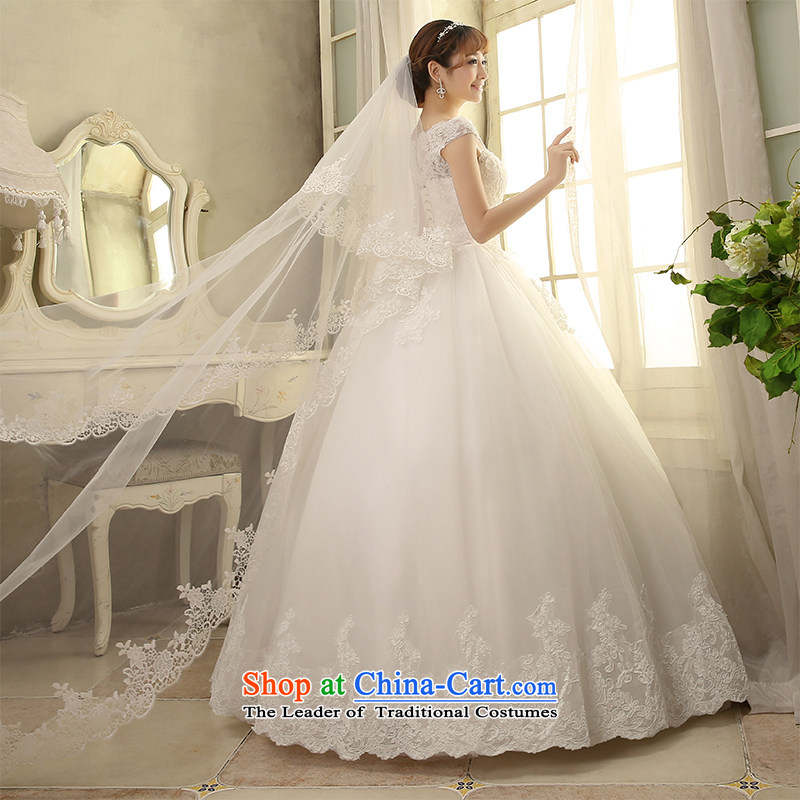 Starring impression wedding dresses 2015 Spring/Summer new continental gauze align to bind with retro bride video word thin shoulders lace wedding H1812 M impression Love , , , shopping on the Internet
