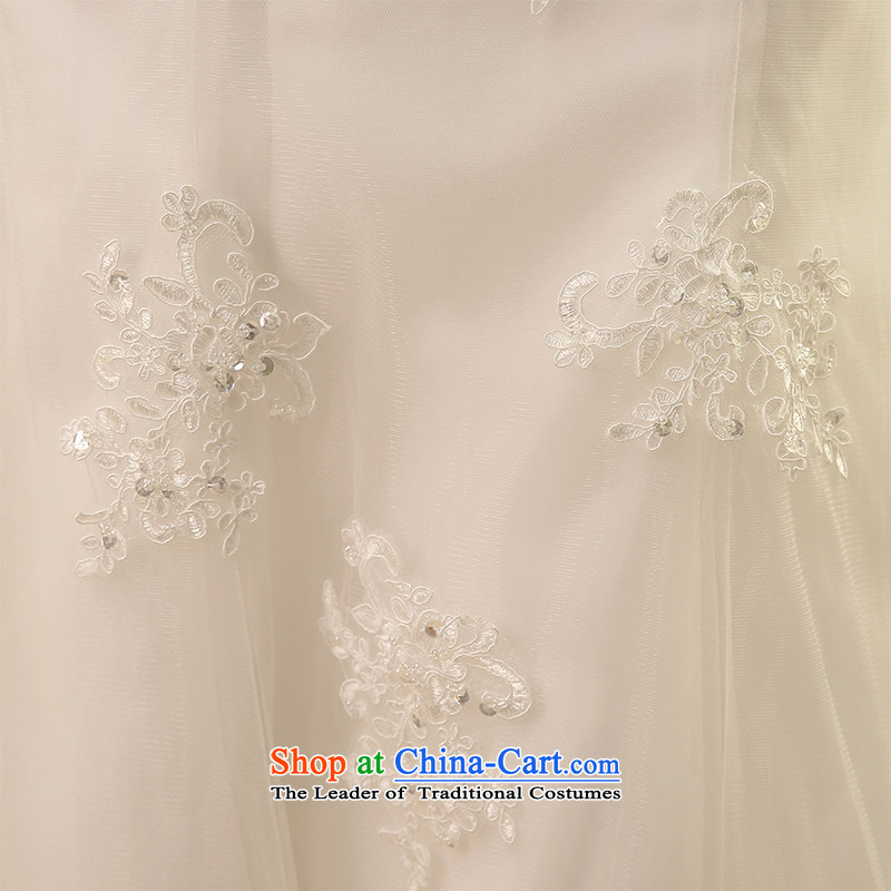 Starring impression wedding dresses 2015 Spring/Summer new word shoulder tail crowsfoot wedding summer Sau San, Japan and the Republic of Korea bride shoulders minimalist H2809 S, starring impression shopping on the Internet has been pressed.