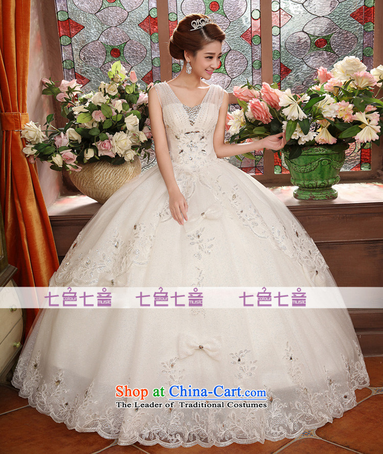 7 7 color tone , 2015 bride lace stylish Korean to align the shoulders of Sau San large white dress code wedding dresses H073 White XL Photo, prices, brand platters! The elections are supplied in the national character of distribution, so action, buy now enjoy more preferential! As soon as possible.