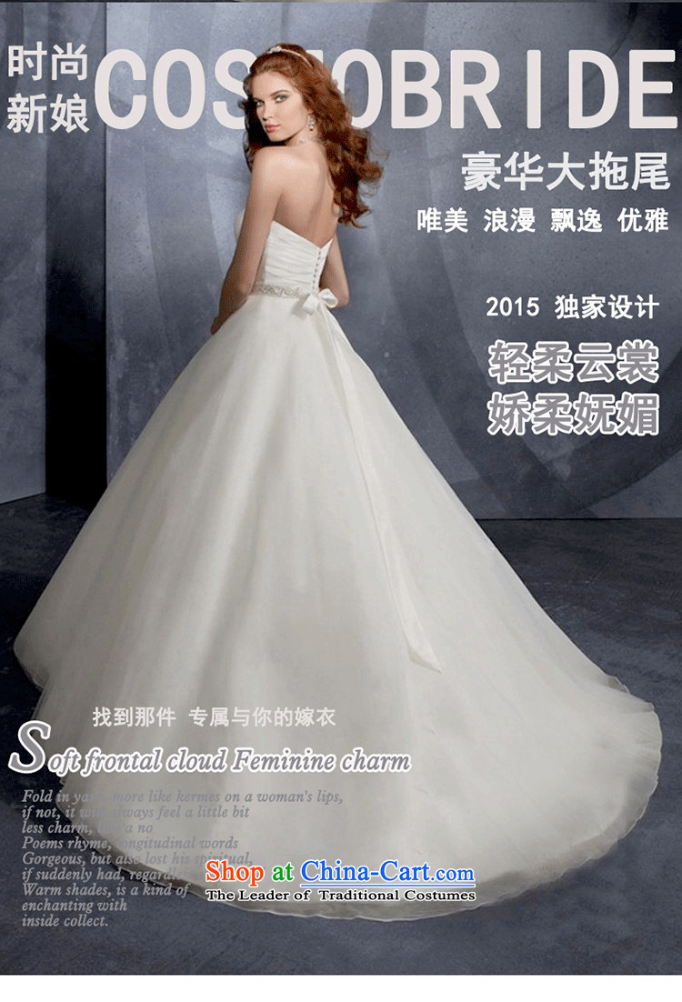 2015 new wedding dresses marriages Korean simple, classy and stylish white video thin trailing white wedding can be made plus $30 does not return pictures, prices, brand platters! The elections are supplied in the national character of distribution, so action, buy now enjoy more preferential! As soon as possible.