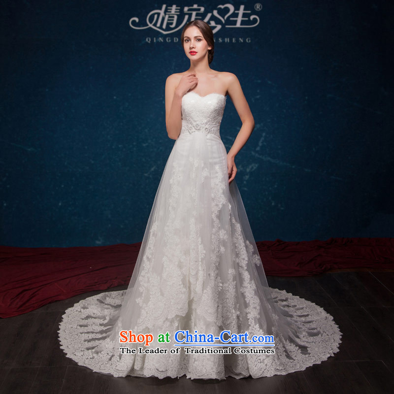 Love of the overcharged wedding dresses Summer 2015 NEW WESTERN PRINCESS lace petticoats sexy anointed chest tail wedding wedding dress white tailor-made exclusively the concept of love of the overcharged shopping on the Internet has been pressed.