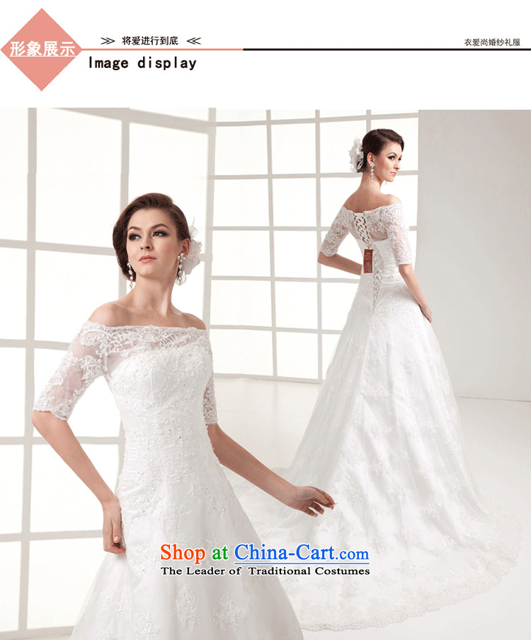Yi is a sexy Love Field shoulder marriages wedding dresses Summer 2015 new lace crowsfoot A swing in the long tail luxury cuff video thin wedding female white can be made plus $30 does not return pictures, prices, brand platters! The elections are supplied in the national character of distribution, so action, buy now enjoy more preferential! As soon as possible.