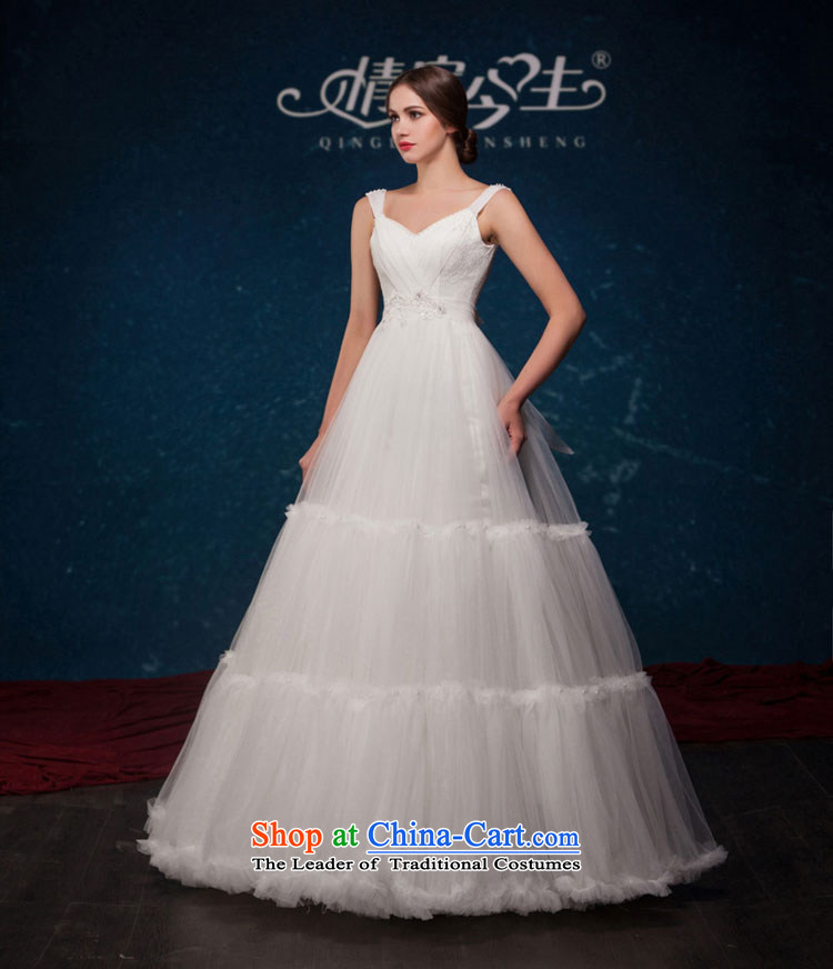 Love of the life of the new Europe and the 2015 Summer simple word fairies shoulder a romantic wedding dress bon bon upscale wedding dress white tailor-made exclusively any pictures, prices, brand platters! The elections are supplied in the national character of distribution, so action, buy now enjoy more preferential! As soon as possible.