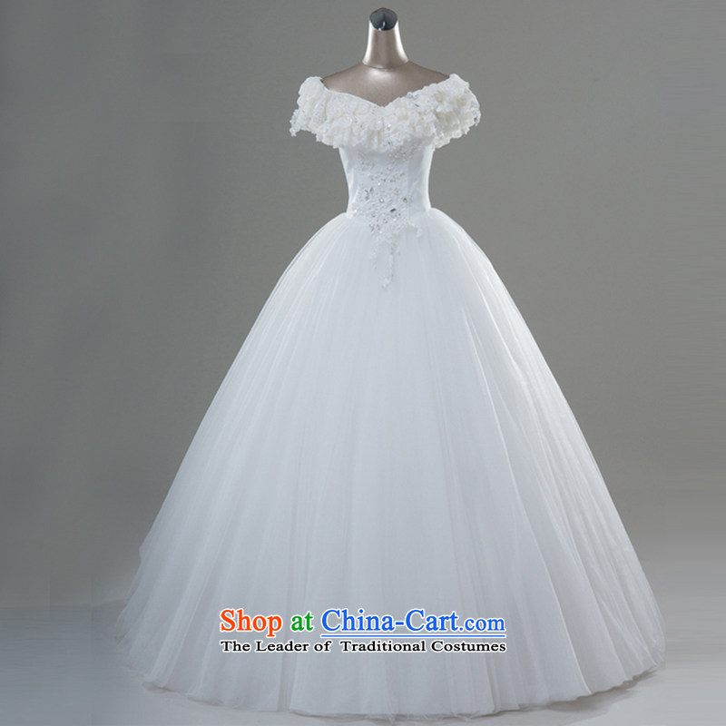 Yi love still wedding dresses Summer 2015 New Product Palace lace shoulders a bride white shoulders to align the wedding drill female white M Yi Sang Love , , , shopping on the Internet