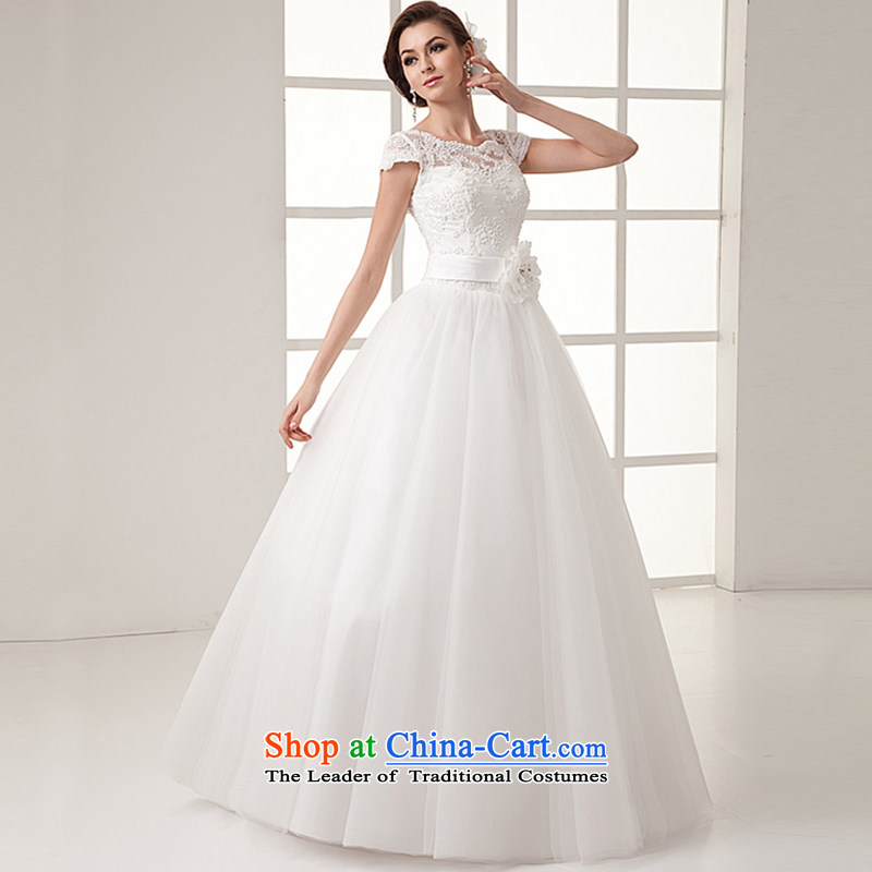 Yi Sang- 2015 summer love New Wedding Dress The Princess Bride married Korean graphics package your shoulders with thin strap shoulders wedding female white L