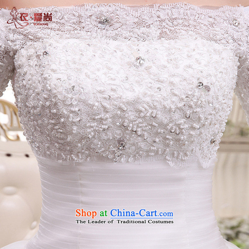 Wedding dress stylish new summer 2015, stylish Korean word to align the shoulder larger MM THIN straps, video wedding spring, summer, autumn and classic style white XL, Yi love is , , , shopping on the Internet