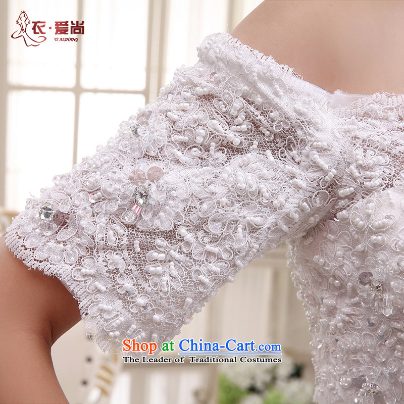 Wedding dress stylish new summer 2015, stylish Korean word to align the shoulder larger MM THIN straps, video wedding spring, summer, autumn and classic style white XL, Yi love is , , , shopping on the Internet