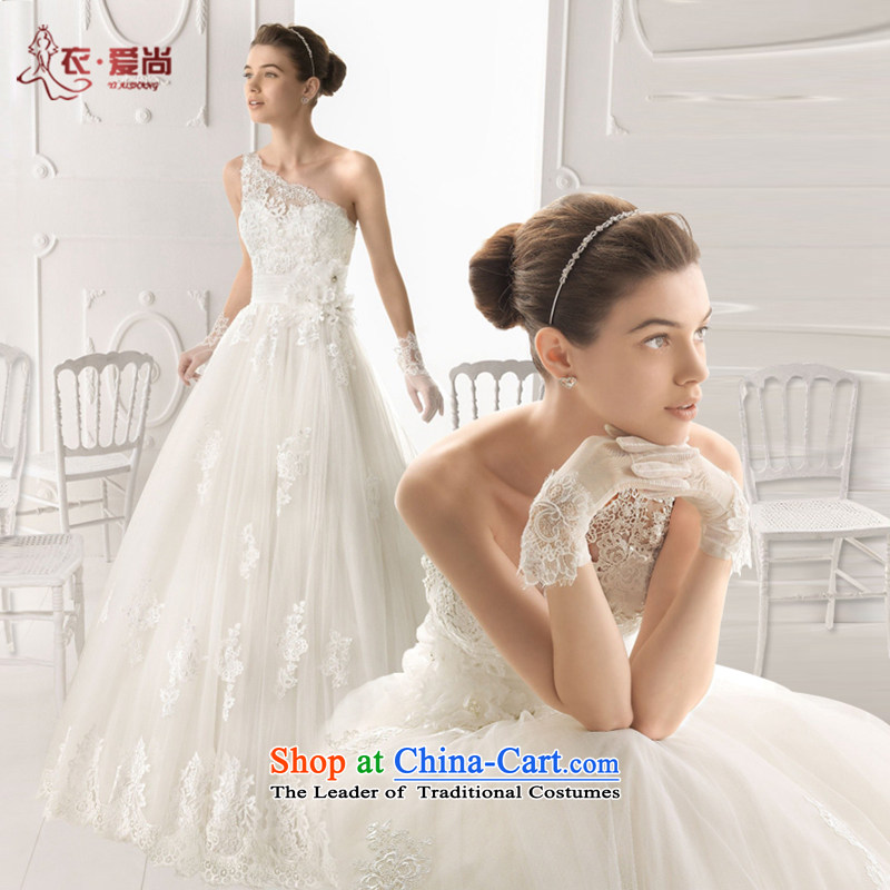 Yi love still wedding dresses Summer 2015 New Product bride wedding custom upscale shoulder marriage wedding dresses and sexy Korean long tail lace white marriage white L, Yi upscale love is , , , shopping on the Internet