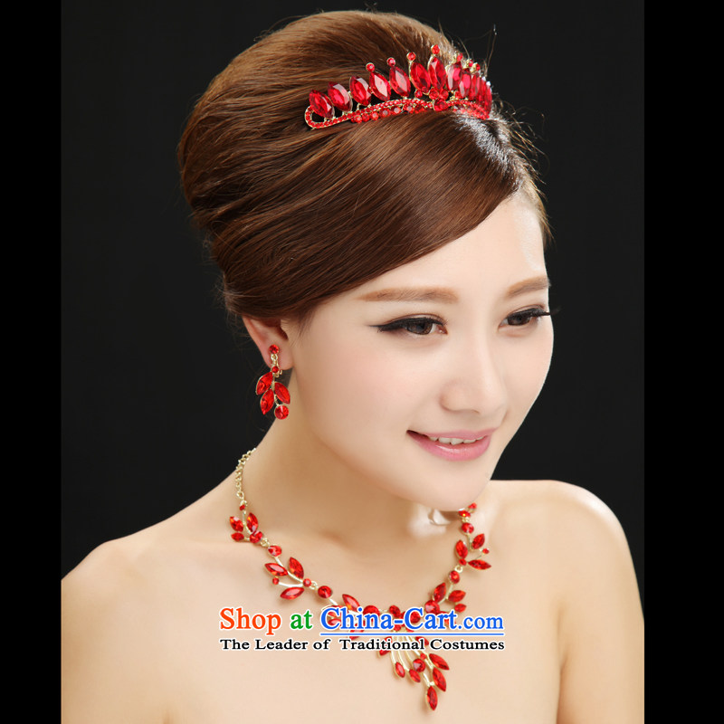 7 Color 7 tone new red wedding dress necklace ear Fall Arrest Kits PS031 Crowne Plaza 3-piece set are code, 7 color 7 Tone , , , shopping on the Internet