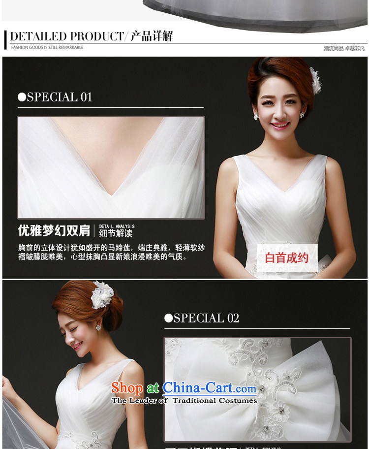 The first white wedding dresses into about the new 2015 Spring minimalist bride wedding anointed chest lace shoulders deep V wedding white L picture, prices, brand platters! The elections are supplied in the national character of distribution, so action, buy now enjoy more preferential! As soon as possible.