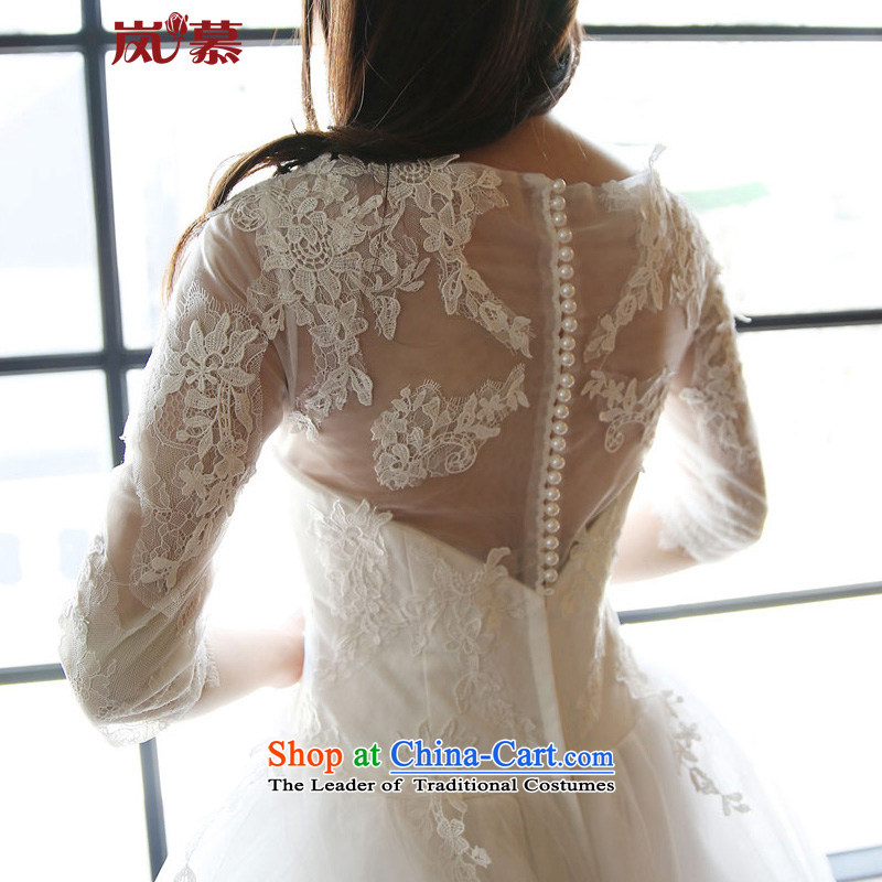 The sponsors of the 2015 original innovation, a field shoulder long-sleeved lace conservative to align bon bon skirt bride wedding ivory XL( chest 95/ waist 79), included the , , , shopping on the Internet