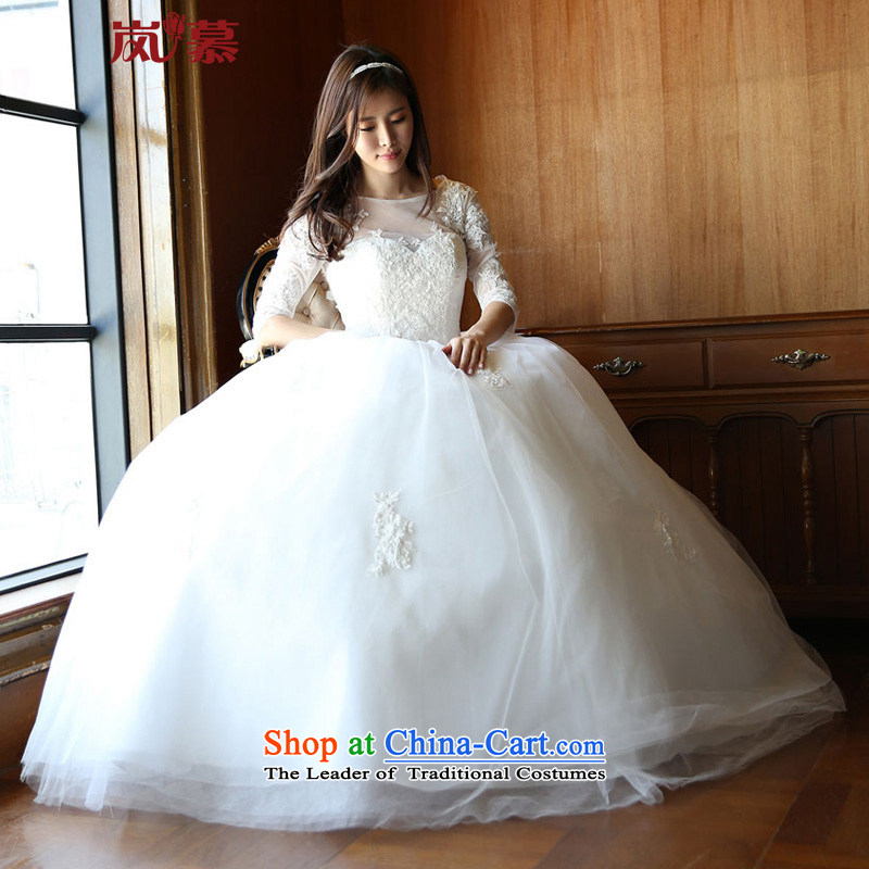 The sponsors of the 2015 original innovation, a field shoulder long-sleeved lace conservative to align bon bon skirt bride wedding ivory XL( chest 95/ waist 79), included the , , , shopping on the Internet