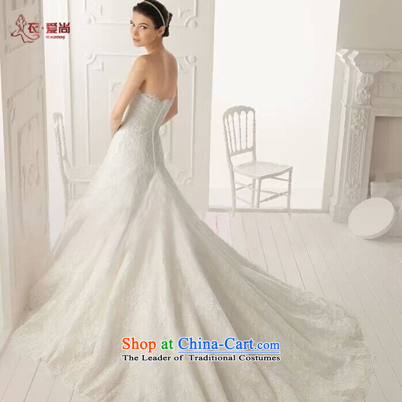 Yi is a new summer Of Love 2015 wedding dresses Korean anointed chest crowsfoot wedding dresses pure lace ultra-thin wedding luxury Graphics Maximum tail female white XXL, wedding garment love is , , , shopping on the Internet