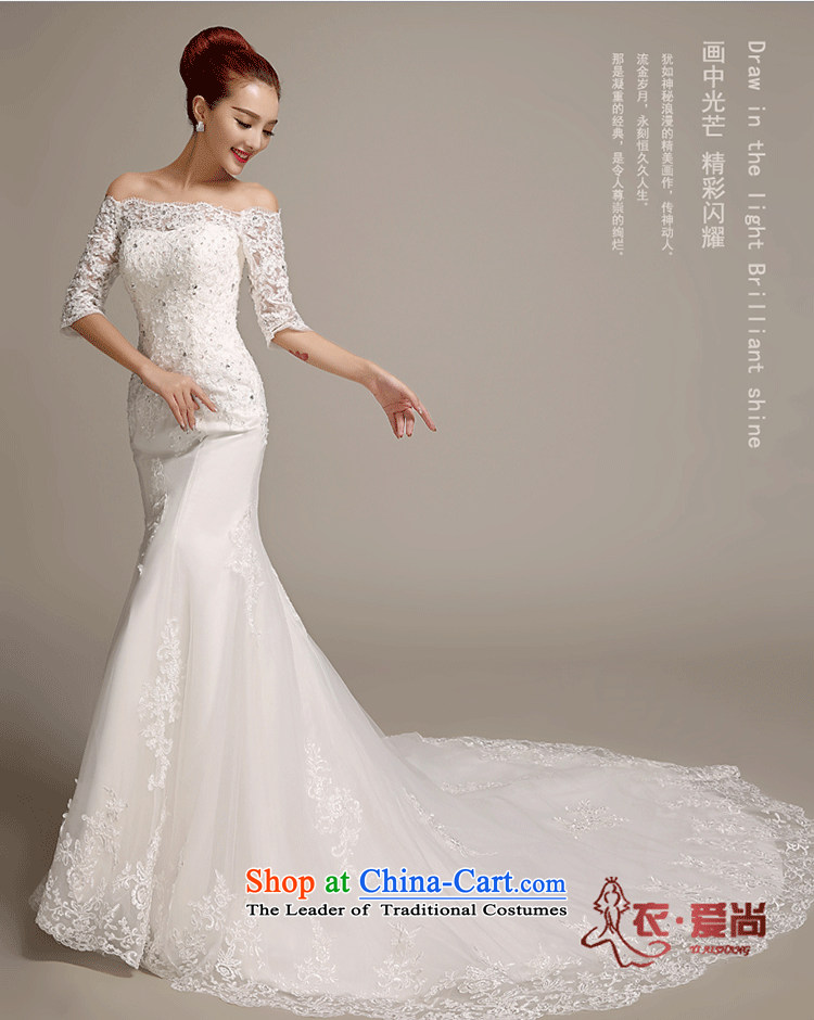 Love is new, Yi 2015 Summer wedding dresses trendy first field shoulder Sau San Korean lace crowsfoot wedding package and in cuff marriages tail wedding dresses female white can be made plus $30 does not return pictures, prices, brand platters! The elections are supplied in the national character of distribution, so action, buy now enjoy more preferential! As soon as possible.