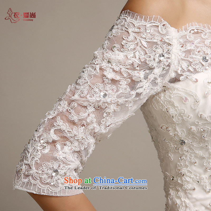 Love is new, Yi 2015 Summer wedding dresses trendy first field shoulder Sau San Korean lace crowsfoot wedding package and in cuff marriages tail wedding dresses female white can be made plus $30 does not return, Yi Sang Love , , , shopping on the Internet
