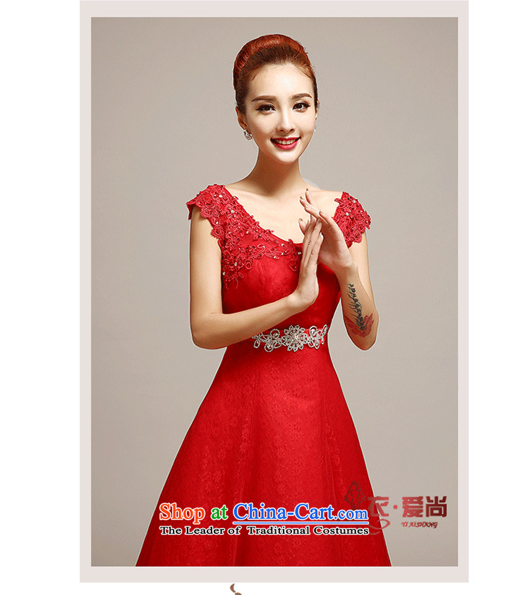 Yi Sang-2015 new love spring bride wedding dresses stylish shoulders to align the red marriage video thin lace wedding female white L picture, prices, brand platters! The elections are supplied in the national character of distribution, so action, buy now enjoy more preferential! As soon as possible.