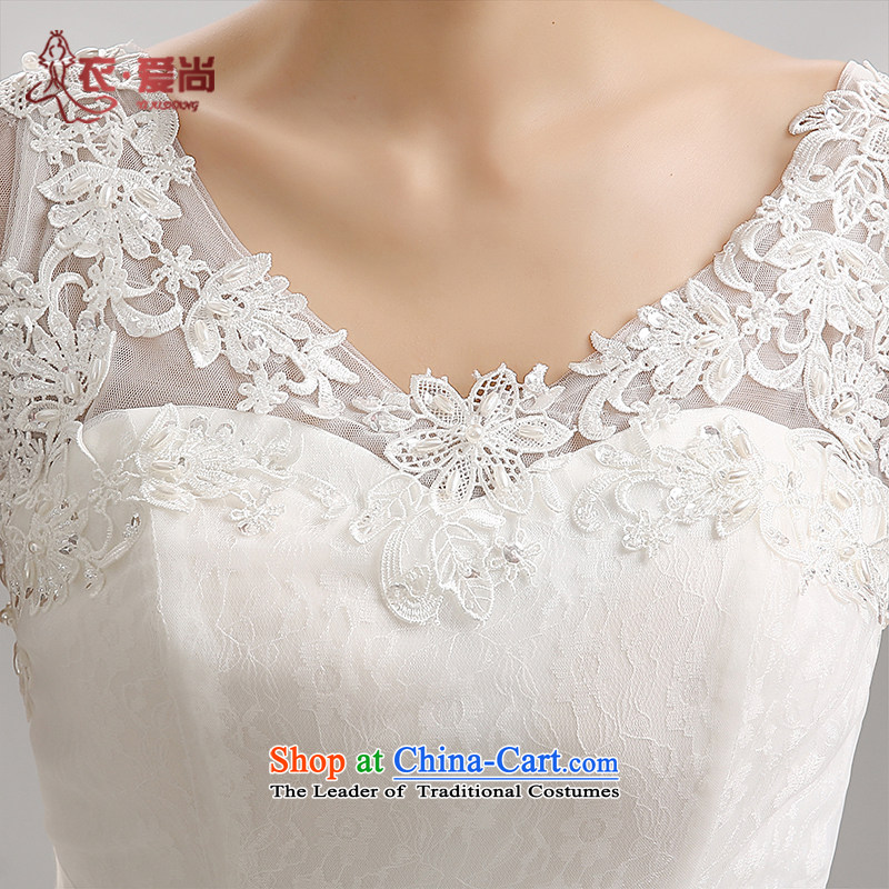 Yi Sang-2015 new love spring bride wedding dresses stylish shoulders to align the red marriage video thin lace wedding female white L, Yi love is , , , shopping on the Internet