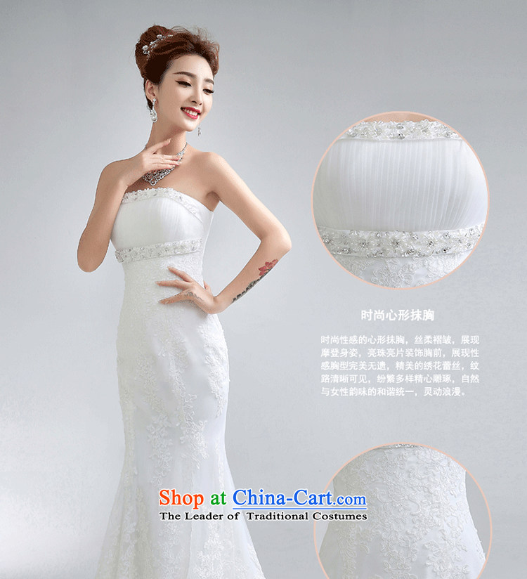 Yi Sang-custom bride and love chest fish tail marriage cable video thin Korea Edition Sau San trailing cable jackets new marriage Summer 2015 New Product White S picture, prices, brand platters! The elections are supplied in the national character of distribution, so action, buy now enjoy more preferential! As soon as possible.