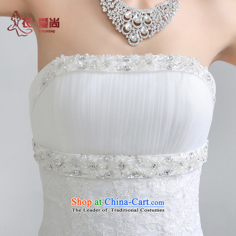 Yi Sang-custom bride and love chest fish tail marriage cable video thin Korea Edition Sau San trailing cable jackets new marriage Summer 2015 New Product White S Yi Sang Love , , , shopping on the Internet