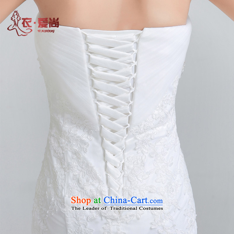 Yi Sang-custom bride and love chest fish tail marriage cable video thin Korea Edition Sau San trailing cable jackets new marriage Summer 2015 New Product White S Yi Sang Love , , , shopping on the Internet