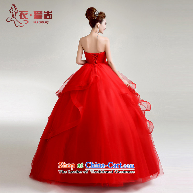 2015 new Korean style wedding dresses Spring) and a pair of red high-waist chest to erase codes strap pregnant women bon bon skirt red can be made plus $30 does not return, Yi Sang Love , , , shopping on the Internet