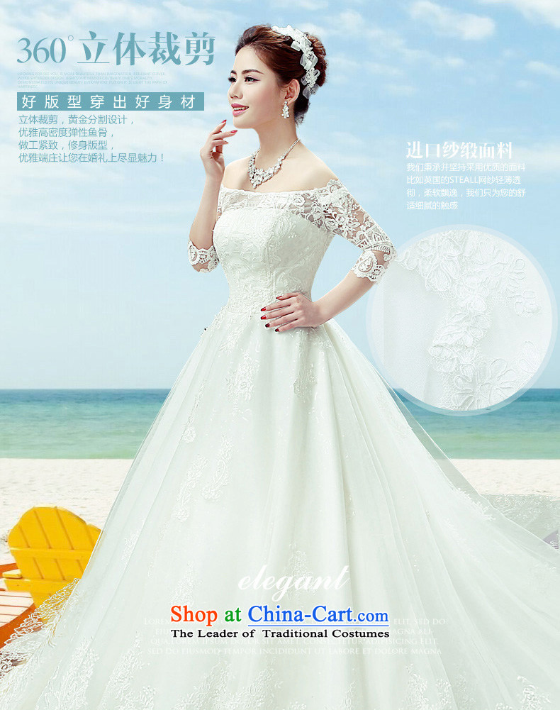 Noritsune bride wedding dresses 2015 new stylish one field wedding tail shoulder larger video thin lace summer edition won the elections , extra-large tail fine fabrics as White XXL picture, prices, brand platters! The elections are supplied in the national character of distribution, so action, buy now enjoy more preferential! As soon as possible.