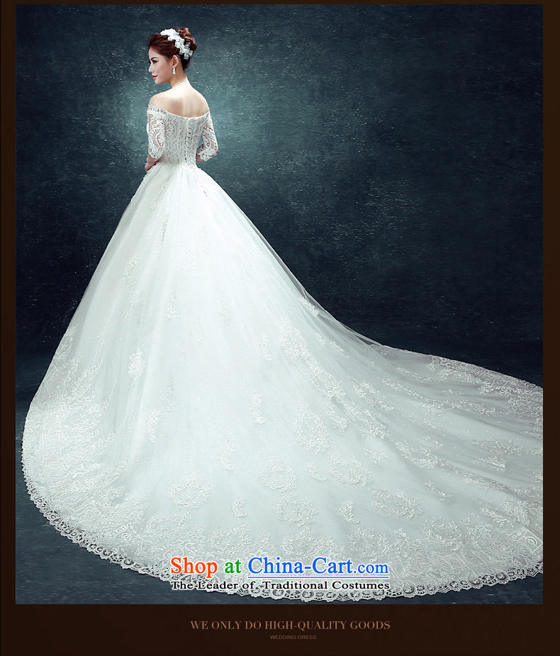 Noritsune bride wedding dresses 2015 new stylish one field wedding tail shoulder larger video thin lace summer edition won the elections , extra-large tail fine fabrics as White XXL picture, prices, brand platters! The elections are supplied in the national character of distribution, so action, buy now enjoy more preferential! As soon as possible.