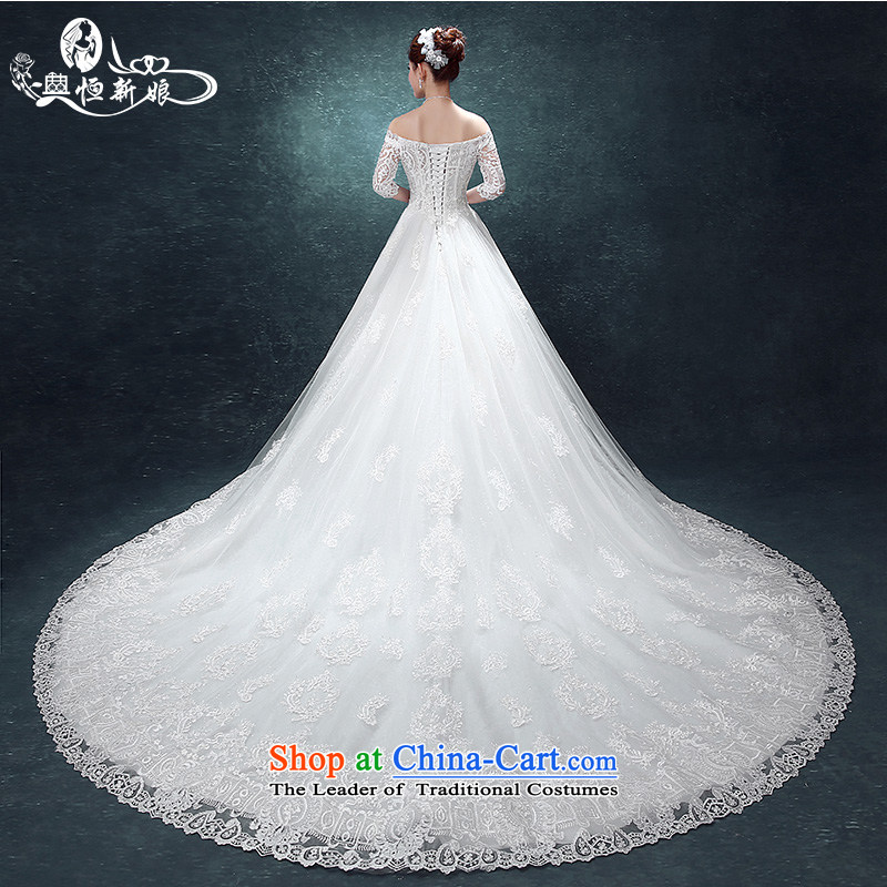 Noritsune bride wedding dresses 2015 new stylish one field wedding tail shoulder larger video thin lace summer edition won the elections , extra-large tail fine fabrics as white XXL, noritsune bride shopping on the Internet has been pressed.