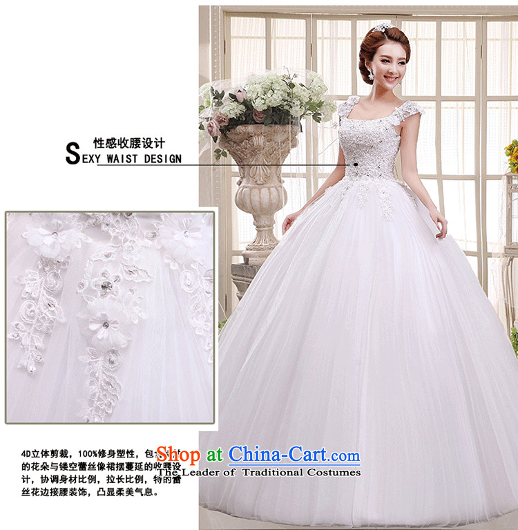 In spring and summer 2015 new wedding dress bride wedding dress a field package shoulders lace V-neck to align the Korean style wedding dress female white M can be made of white plus $30 does not return pictures, prices, brand platters! The elections are supplied in the national character of distribution, so action, buy now enjoy more preferential! As soon as possible.