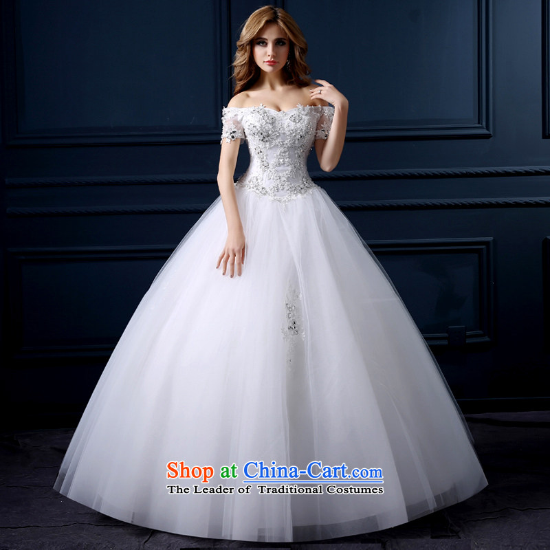 The leading edge of the Formosa lily wedding dresses during the summer of 2015, the new field shoulder stylish wedding packages to align the shoulder straps wedding video thin wedding Sau San marriages bon bon skirt white tailor advanced customization, ya
